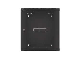 Szafa instalacyjna RACK wisząca 19'' 12U 570x600 drzwi szklane Lanberg  - czarna