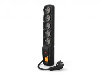 Listwa zasilająca ACAR F5 1.5m 5X 230V PL czarna