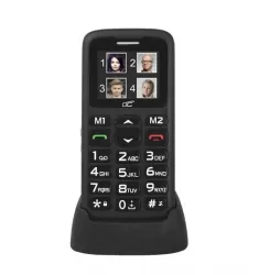 Telefon komórkowy dla seniora BT LTC MOB10 czarny SOS aparat + etui