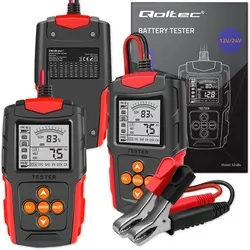 Cyfrowy tester akumulatora z wyświetlaczem LCD Qoltec 12V/24V 3Ah-200Ah