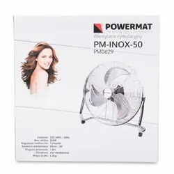 Cyrkulator podłogowy 50 cm 250W Powermat PM-INOX-50