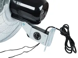Cyrkulator wentylator ścienny 50 cm 220W do montażu na ścianie - kolor srebrny