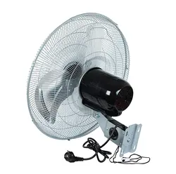 Cyrkulator wentylator ścienny 50 cm 220W do montażu na ścianie - kolor srebrny
