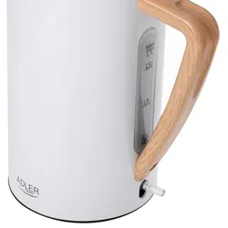 Czajnik elektryczny metalowy Adler AD 1347 1,7 L STRIX - biały