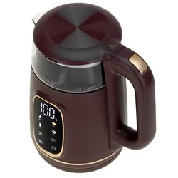 Czajnik elektryczny szklany LED z regulacją temperatury 1,7L Adler AD 1305 burgundowy