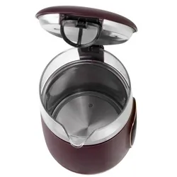 Czajnik elektryczny szklany LED z regulacją temperatury 1,7L Adler AD 1305 burgundowy