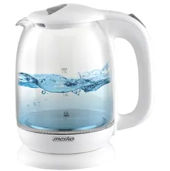Czajnik elektryczny szklany Mesko MS 1302w 1,7 L - biały