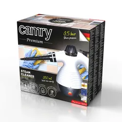 Czyścik myjka parowa Camry CR 7021 1500W  350ml zestaw funkcjonalnych końcówek