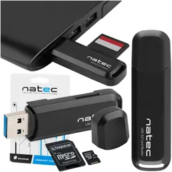 Czytnik kart pamięci NATEC SCARAB 2 USB 3.0 SD/TF/microSD do 2TB