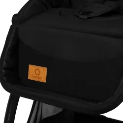 Wózek spacerowy LIONELO DANI czarny + ocieplacz na nóżki