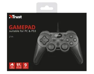 Przewodowy gamepad do PS3/PC TRUST ZIVA