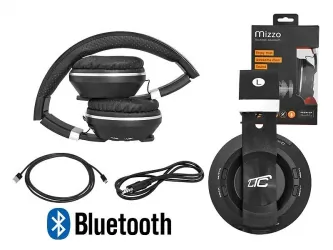 Słuchawki bluetooth LTC MIZZO mikrofon FM SD AUX - czarne