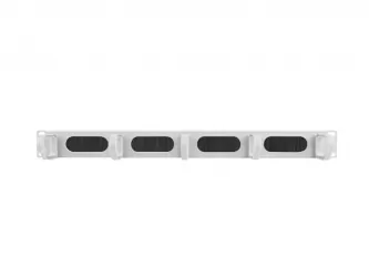 Organizer kabli LANBERG do szafy RACK 19" 1U z 5 uchwytami panel szczotkowany typ B szary
