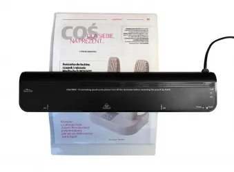 Laminator MT219 do dokumentów A4 dwa rodzaje laminacji na zimno i na gorąco