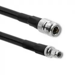 Kabel koncentryczny LMR400 N Żeński/RP-SMA Męski 3m czarny