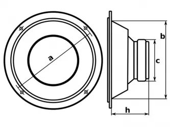 Głośniki samochodowe Peiying 3.2" 60W 4 Ohm komplet