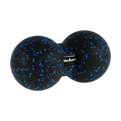 Duoball podwójna piłka do masażu 12cm REBEL ACTIVE - czarno-niebieski