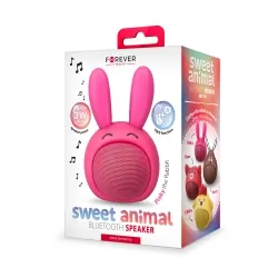 Głośnik bluetooth dla dzieci Forever Sweet Animal różowy królik