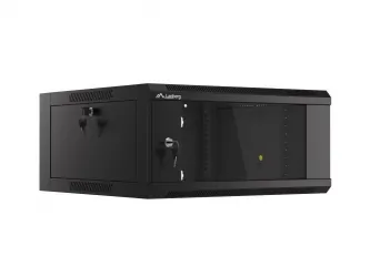 Szafa instalacyjna RACK V2 wisząca 19&#039;&#039; 4U 570x600 drzwi szklane Lanberg  - czarna