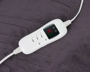 Elektryczny koc nakładany z czasomierzem super miękki Camry CR 7418 160x180cm  pilot LCD