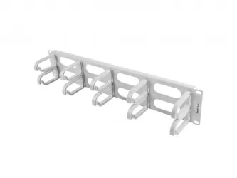 Organizer kabli LANBERG do szafy RACK 19" 2U z 10 uchwytami typ B szary