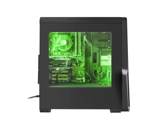 OBUDOWA GENESIS TITAN 800 GREEN MIDI TOWER Z OKNEM, USB 3.0, BEZ PSU