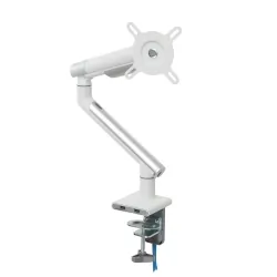 Uchwyt biurkowy gazowy do 1 monitora LED/LCD 17-32 cala + 1xUSB - ART L-19GD biały