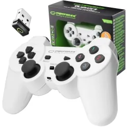 Bezprzewodowy gamepad do PC/PS3 Esperanza GLADIATOR biały