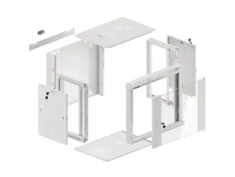 Szafa instalacyjna RACK wisząca 19'' 9U 570x450 drzwi szklane Lanberg  - szara