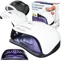 Lampa do paznokci UV/LED Esperanza Diamond 80W Dual LED do lakieru hybrydowego, żelu
