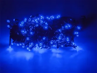 Lampki ozdobne choinkowe niebieskie Led 300szt 24m