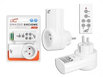 Gniazdo sieciowe sterowane pilotem LTC zdalnie sterowane