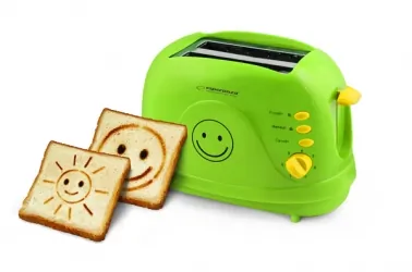 Toster na 2 kromki Esperanza SMILEY 750W - zielony