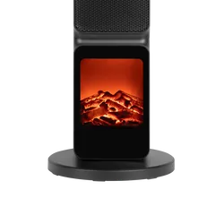 Termowentylator kolumnowy grzejnik PTC Teesa z imitacją kominka 800W/2000W