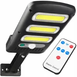 Lampa solarna LED LTC z czujnikiem ruchu i zmierzchu + pilot