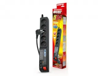 Listwa zasilająca ACAR 504WF 1.5m 5X 230V PL czarna