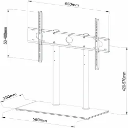 Uchwyt do telewizora z podstawką ministolik stojak TV 32-65" 50KG SD-32 ART