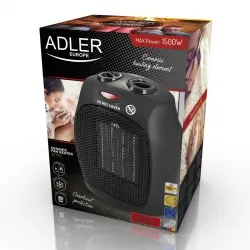 Termowentylator ceramiczny Adler AD 7702 zimny nadmuch 750W, 1500W