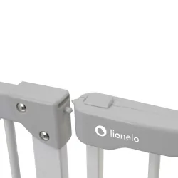 Bramka barierka ochronna zabezpieczająca drzwi schody Lionelo Truus Slim rozporowa do 105 cm - szara