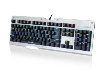 Klawiatura mechaniczna BLOW MECHANICAL RGB podświetlana metalowa + podświetlana mata + mysz + słuchawki + pad