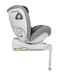 Fotelik samochodowy przód tył LIONELO BRAAM 0-36 KG ISOFIX + noga - kolor szary