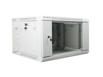 Szafa instalacyjna RACK wisząca dwusekcyjna 19'' 6U 600x600 drzwi szklane Lanberg  - szara