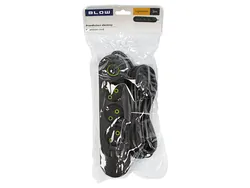 Listwa przedłużacz sieciowy BLOW 3 gniazda   3x USB 3m - czarny