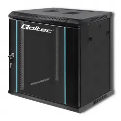 Szafa instalacyjna RACK Qoltec 19&#039;&#039; 12U 600 x 635 x 450 - czarna