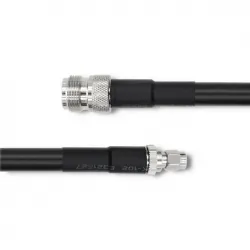 Kabel koncentryczny LMR400 N Żeński/RP-SMA Męski 3m czarny