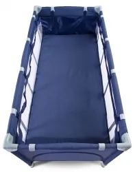 Łóżeczko turystyczne Caretero BASIC PLUS kojec + torba - granatowe