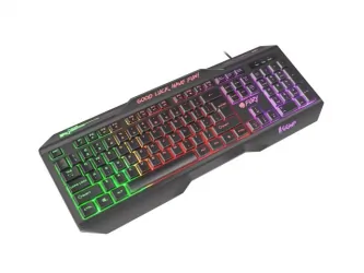 Klawiatura gamingowa podświetlana dla graczy FURY HELLFIRE + podświetlana mata + mysz + słuchawki