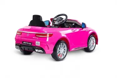Samochód auto na akumulator Caretero Toyz Mercedes-Benz S63 AMG akumulatorowiec + pilot zdalnego sterowania - różowy