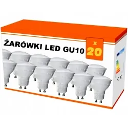 Zestaw 10x żarówka LED GU10 7W AC230V 6500K 635lm