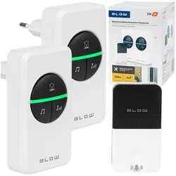 Dzwonek bezprzewodowy do drzwi Blow KINETIC DK-21 biały